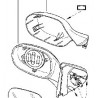 Rétroviseur gauche manuel Renault Clio 2 Ph1