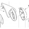 Rétroviseur droit manuel Renault Clio 2 Ph1