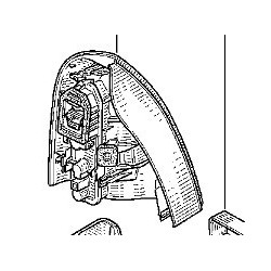 Feu arrière droit Renault Clio 2 Ph1