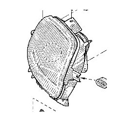 Optique avant gauche Renault Clio 2 Ph1