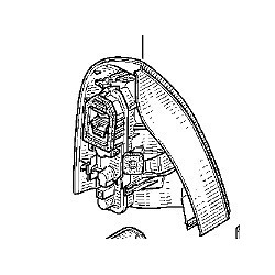 Feu arrière droit Renault Clio 2 Ph2