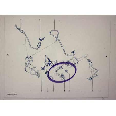 Capteur température gaz echappement Espace 4 2.0L DCI 226400097R